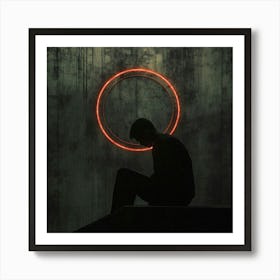 Man In The Circle Art Print