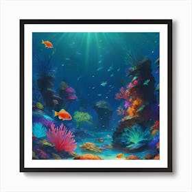 Coral Reef 9 Art Print