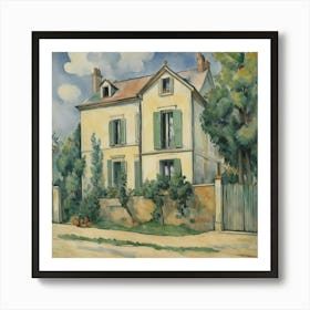 House Of Pre Lacroix 1873 Paul Cezanne Art Print 0 Art Print