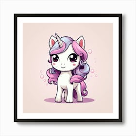 Cute Unicorn 251 Art Print