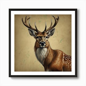 Deer Portrait 7 Art Print