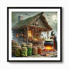 Witches In The Kitchen Art Print
