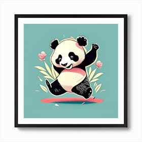 Happy Panda Bear Art Print