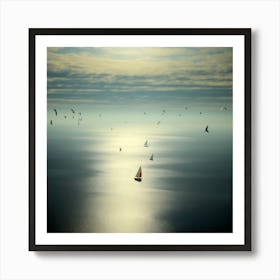 Sails Of The Dawn (I) Art Print