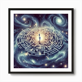 Space Maze Concept 1 Art Print