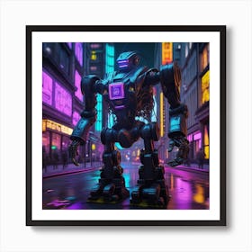 Futuristic Robot 40 Art Print