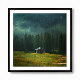 House In The Mountains Art Print