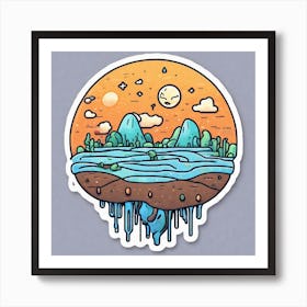 Dripping Water Art Print