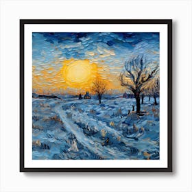 Winter Landscape 6 Art Print