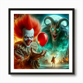 The Clown Art Print