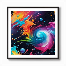 Colorful Swirls Art Print