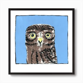 Little Owl Screenprint Art Print