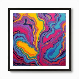 Psychedelic Swirls Art Print