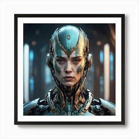 Portrait of the Synthetic Muse Art Print