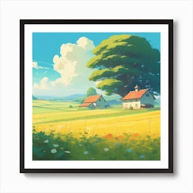 Landscape Painting 86 Art Print