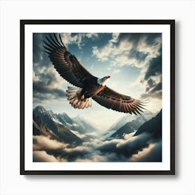 Bald Eagle In Flight Art Print