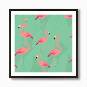 Flamingos 1 Art Print