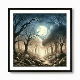 Moonlit Magic 7 Art Print