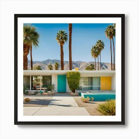 Retro Palm Spring Art Print