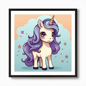 Cute Unicorn 709 Poster