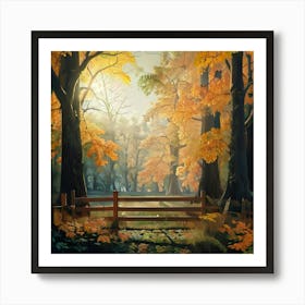 Autumn In The Woods Art Print