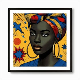 Hafsat Pop Black Woman  Art Print