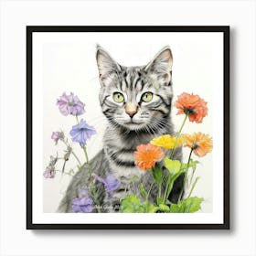 Stray Cat by Peter Ghetu 2024 Pub Art Print