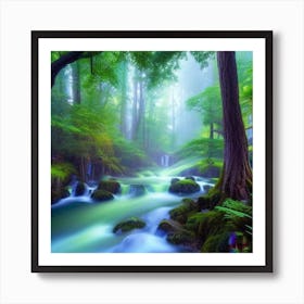 Mossy Forest Art Print