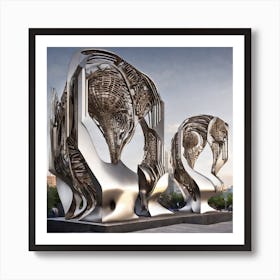 Sculptures In The Park Art Print