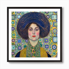 Woman In A Hat Art Print