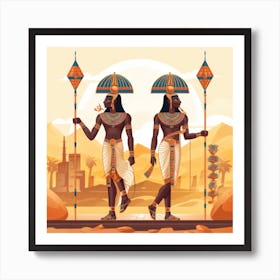 Egyptian Gods 1 Art Print