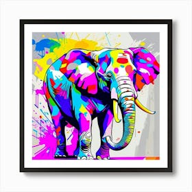 Elephant Painting Art Print