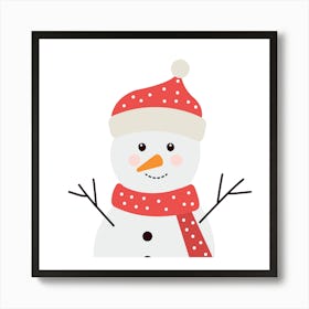 Snowman Art Print