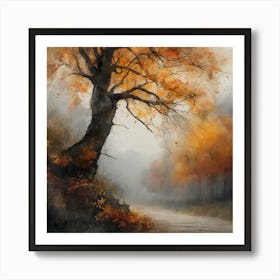 BB Borsa Autumn Trees Art Print