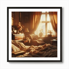 Romantic Bedroom 4 Art Print