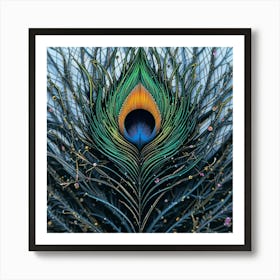 Peacock Feather Art Print