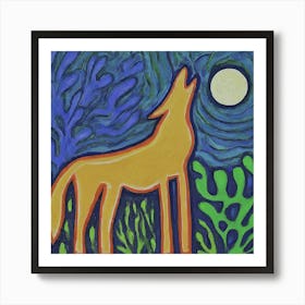 Howling Wolf Art Print