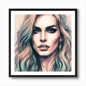 Portrait Of A Person Art Print