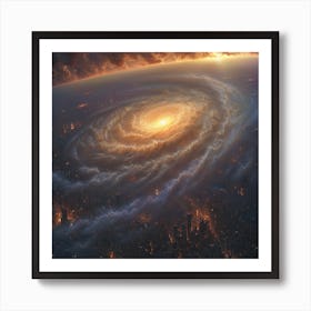 Galaxy In Space 1 Art Print