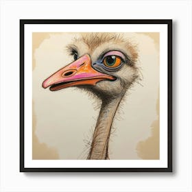 Ostrich 9 Art Print