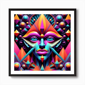 Abstract Psychedelic Art Art Print