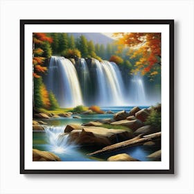 Waterfall 29 Art Print