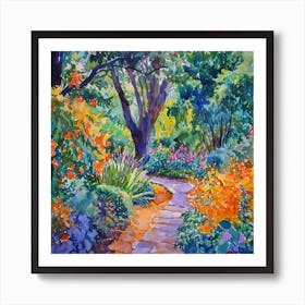 Path In The Garden Art Print