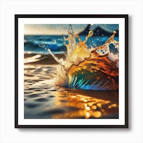 Splashing Water Art Print