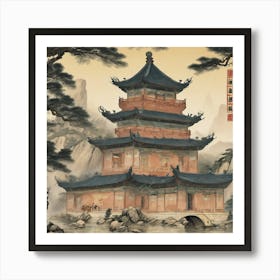 Chinese Pagoda 1 Art Print