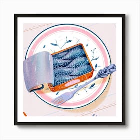 Cute Sardines Can Art Print