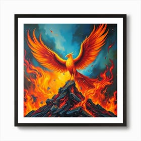 The Phoenix Rise From The Ashes Art Print