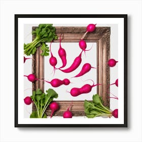 Radishes In Frame 1 Art Print