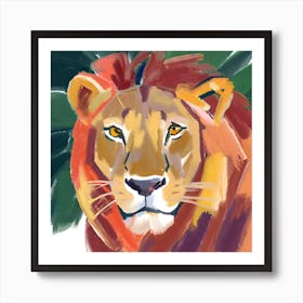 African Lion 04 Art Print