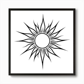 Sun Tattoo Art Print